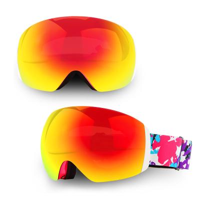 China Anti-scratch Snowboard Sports Googles Snow Goggles Magnetic Ski Goggles UV Protection Motorcycle Outdoor Sport Goggles for Adult  Anti Fog for sale