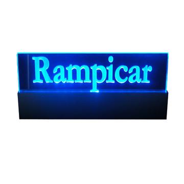 China 8mm acrylic RGB led edge lit advertising sign for sale