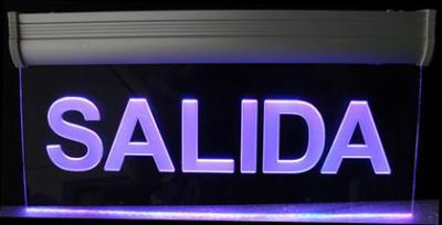 China Advertising Led Illuminated Edgelit Crystal Sign for sale