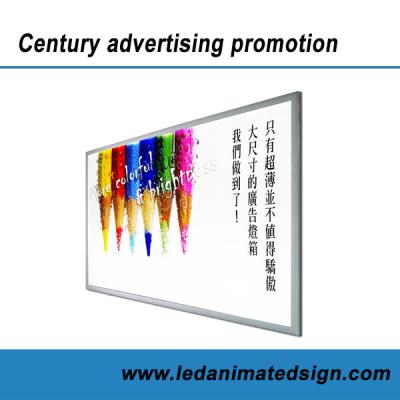 China Silver aluminum frame led advertising light box with CE for sale