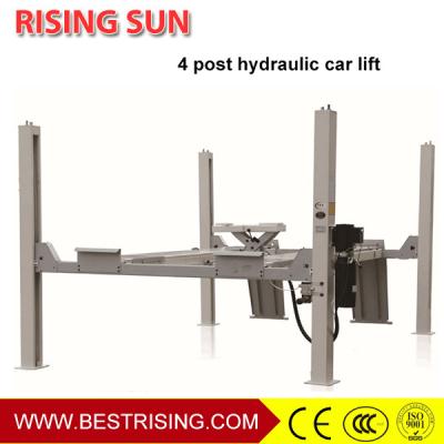 China Wheel alignment used double cylinder 4 pole car lift for workshop for sale