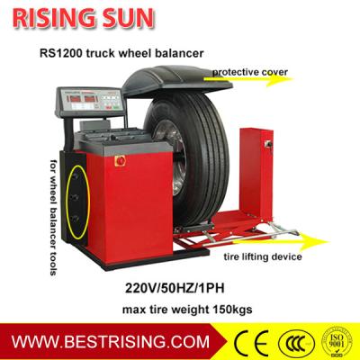 China Truck tire repair used wheel balancing machine equilibreuse de roue occasion for sale