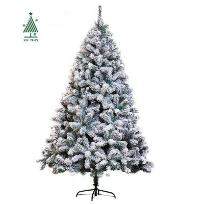 China Christamas Decoration Happy New Year Christmas Trees 1.8m Single Artificial Flocking Umbrella Christmas Tree for sale