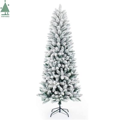 China 6ft Thin Assembled Christmas Tree Christamas Decoration Snow Effect for sale