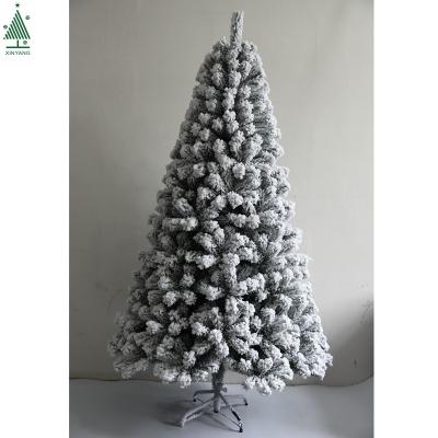 China Factory Sale 1.95m Cheap Assembled Snowy Christmas Tree Christamas Decoration for sale