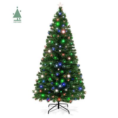 China Wholesale Christamas Decoration Manufacturer Star Decoration LED Fiber Optic Christmas Tree For Festival for sale