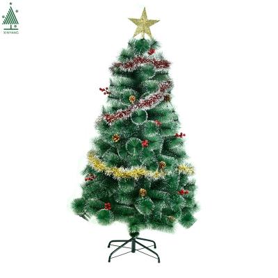 China Christamas Decoration 210 Pine Needle Classic Snowfall Artificial Christmas Tree with Red Berry and Pine Cone for sale