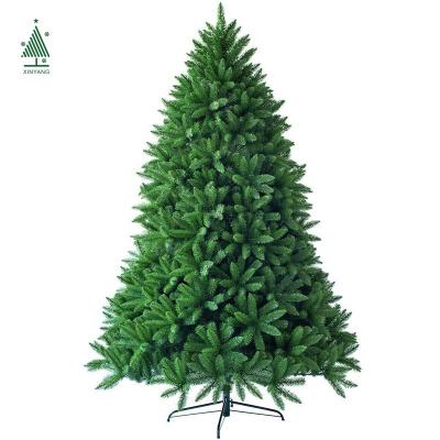 China Christamas Decoration Factory Direct Sale 1.8m Green Dense Fir Hinged Artificial Christmas Tree for sale