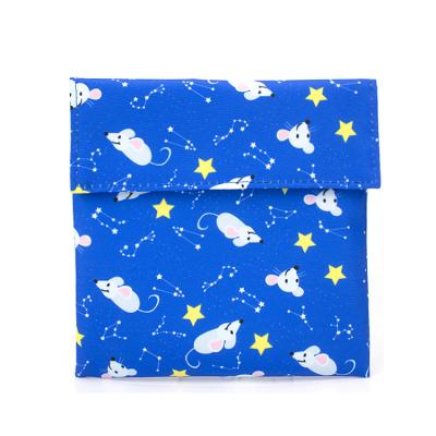 China Promotion Insulated Custom Set Snack Bags Waterproof Zipper TPU Lining Reusable Sandwich Bags for sale