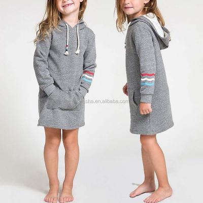 China Washable Hoodies Sweatshirts Baby Dresses Children Wear Kids Dress Designs HSd5795 for sale