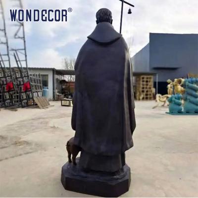 China Wonders  Missionary Bronze Statues Sculpture Modern Life Size for sale