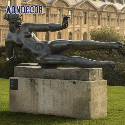 China Outdoor Park Metal Bronze Statues Sculpture Art Naked Female for sale