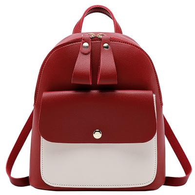 China Fashion Waterproof Multifunctional Cute Women's Mini Backpack Ladies PU Leather Backpack Small For Teenage Girls for sale