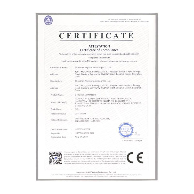 CE - Shenzhen kaiente industry Co.Ltd