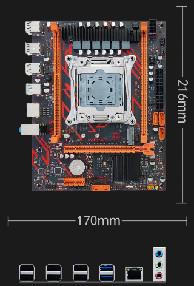 China Intel EXON C612 Chipset 2RAM Lga2011-V3 V4 Gaming Motherboard for sale