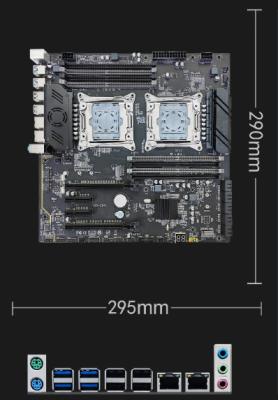 China DDR4 Dual CPU Servidor placa-mãe EATX Intel C612 Chipset Dual CPU à venda