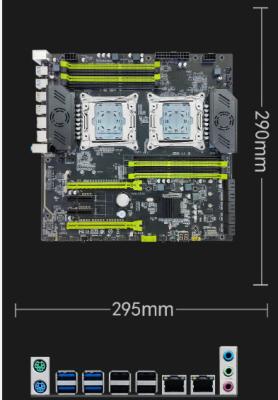 China X99-DD31-V1.0 Intel C612-Chipsatz Dual-CPU DDR3-Server-Motherboard zu verkaufen