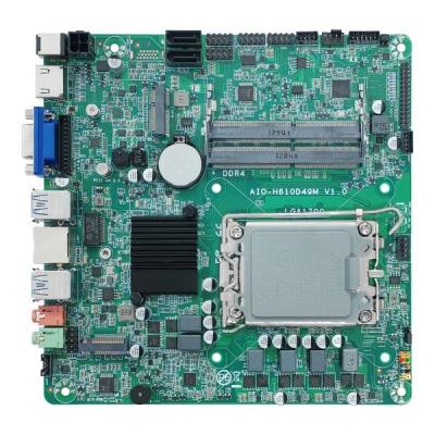 China AIO All In One Motherboard Intel H610 12th / 13th Generation CPU Dual Channel Memory for sale