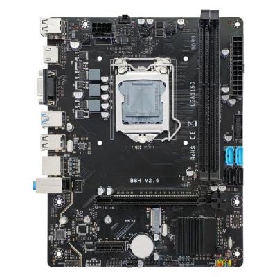 China Großhandel für Gaming-Mutterplatten Matx INTEL LGA1150 PC-Mutterplatte Unterstützung 4th GEN INTEL Prozessor H81 B8H-V2.6-H zu verkaufen