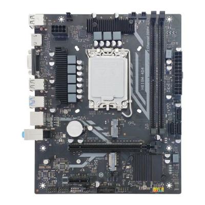 China Hot Selling H610 Motherboard Intel Core 12/13th I9/I7/I5/I3/Pentium LGA1700 Motherboard Dual Channels DDR4 64G With M.2 VGA H610M-4D4-V1.1 for sale