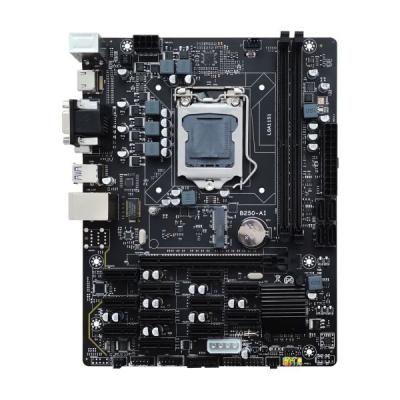 China B250-AI-V2.1 Crypto Motherboard 12 PCIEX4 Slot Mainboard DVI VGA HDMI Slot Para Bitcoin à venda