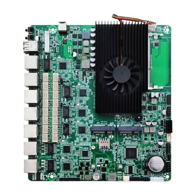 China 6 LAN Network Security Mini Itx Firewall Motherboard Embedded Industrial PC Motherboard for sale