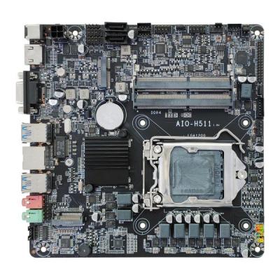 China H510 AIO Thin Mini Itx Motherboard Mini Computer Motherboard unterstützt Intel i7 I5 I3 CPU zu verkaufen