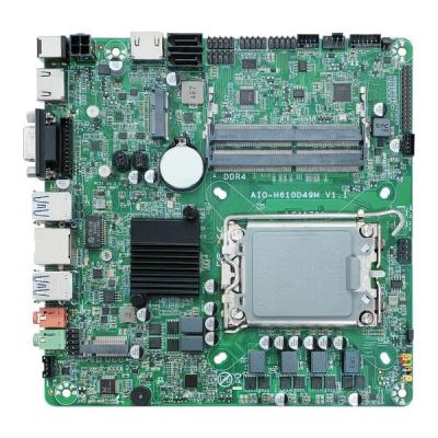 China Tabla base de escritorio AIO lga 1700 Mini Itx con I3 12300 I5-12400 I7-12700 I9-12900 4K UHD en venta