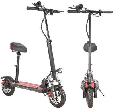 China Unisex Electric Scooter 48V 10 Inch Double Shock Electric Scooter With Seat for sale