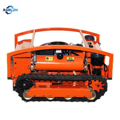 China Self Propelled Rotary Grass Cutter Efficient Cheap Remote Control Lawn Mower For Garden Use for sale