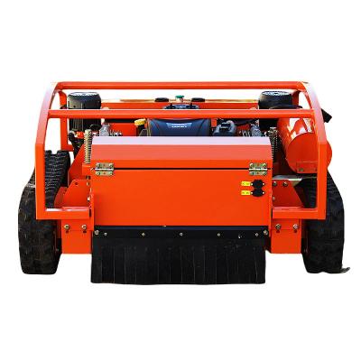 China Self-propelled CE ISO Certified Crawler Mower Gasoline Engine Professional Remote Control Lawn Mower Manufacture Direct Selling for sale