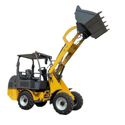 China Farms Weifang Factory Small Farm Electric Front End Shovel Loader Rated Load 1 Ton for sale