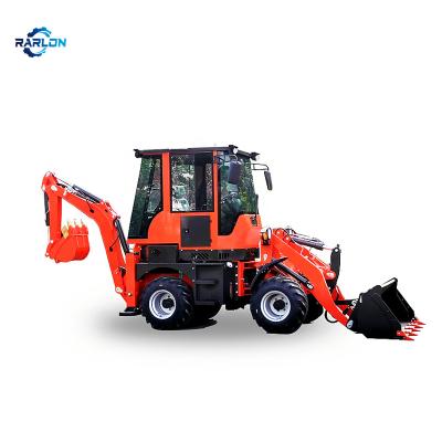 China 4X4 Excavator Loader Machine Wheel Backhoe Mini Hydraulic Inline Loader for sale