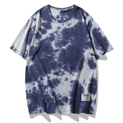 China 100%cotton Hip Hop Apparel Gradient Color Tie Dye QUICK DRY T-shirts For Eco Friendly Apparel Manufacturers Custom Made for sale