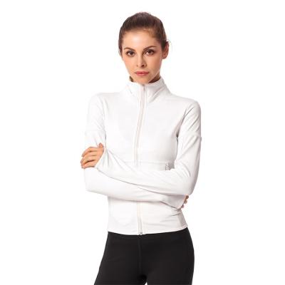 China Antibacterial Hot Selling Lower Prices Autumn Winter Slim Zipper Yoga Professional Jacket for sale