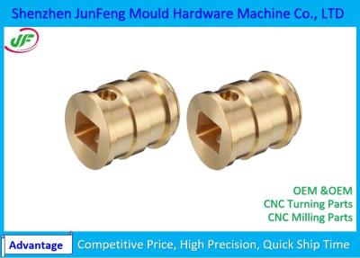 China Piezas de torneado respetuosas del medio ambiente del CNC, piezas dadas vuelta CNC de encargo del latón en venta