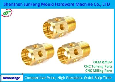 China Custom Brass CNC Parts Turning Services / Precision Machining Parts for sale