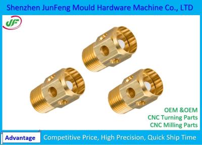 China OEM / ODM Cnc Precision Components Brass Machined Parts Nick Plated Finish for sale