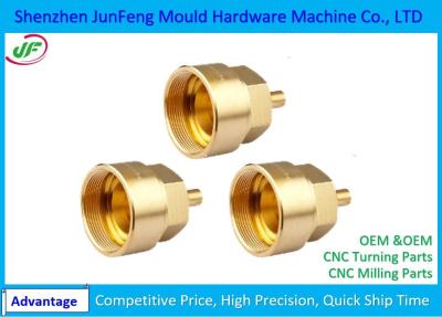 China High-Precision CNC Brass Parts 7602000010 HS Code +/-0.005mm Tolerance for sale