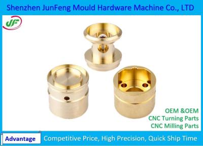 China Custom CNC Brass Components , Brass Precision Components OEM / ODM Service for sale