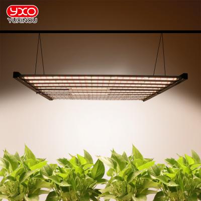 China 200lm/w Yxo Yuxinou Horticulture Grow Light 650W Led Grow Light Strip Dimming Full Spectrum 8 Bars LED Grow Light for sale