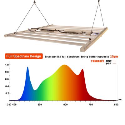 China Seed Starting Lamp Gardening Lamp Light Bar Latest 6 Bar 650w Indoor Dimmable Plant Top Hydroponic Full Spectrum LED Grow Light Bar for sale