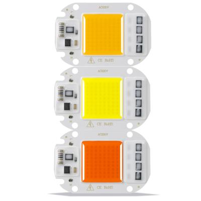 China Grow Light YXO Yuxinou Epistar High Light Efficiency Integrated COB Led Grow Chip High Power 20W 30W 50W LED Chip for sale