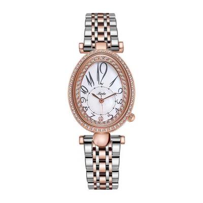 China Luxury Waterproof Rose Gold Watch Ladies Quartz Diamond Wrist Watch Elegant Female Bracelet Watches For With Women's Gift for sale