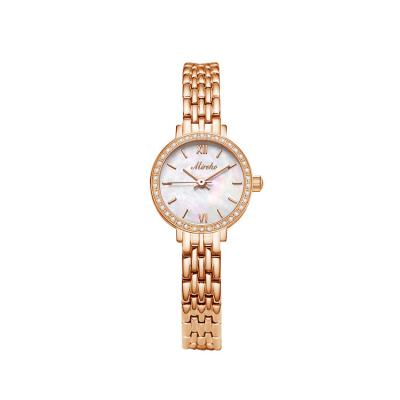 China 2023 Women's Watch Shock Resistant Diamond Luxury Elegant Crown Dial Gold Wristwatch Gift 24K Gold Plated Quartz High Quality Watches for sale