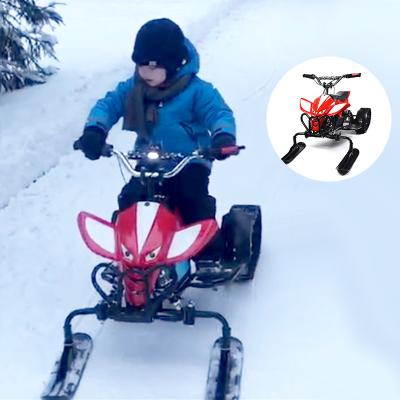 China Eu Warehouse Winter Sport Products Snow Vehicle 750W Adult Electric Snow Traveling Mini Kids Electric Snowmobile for sale