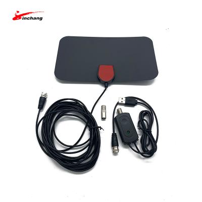 China High Gain 30dbi Amplified Digital TV Antenna , Indoor Signal Booster HDTV TV Antenna 50W for sale