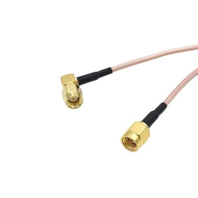 China RF Wire RF Antenna Cable SMA RA Male To SMA Male RG316 for sale