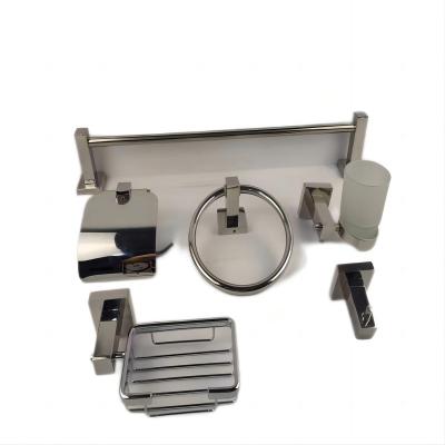 China Hot Sales Sus 304 Stainless Steel Bathroom Accessories Set Kits Simple And Well Saving Kit 6 Space Viable Hot Kits for sale