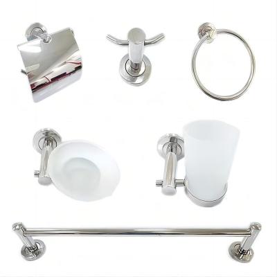 China Viable Hot Sales Stainless Steel 6 Kits Simple And Well Saving Space Bathroom Accessories Set Kits Bathroom Kit for sale